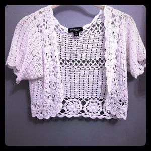 The Perfect White Crochet cropped top
